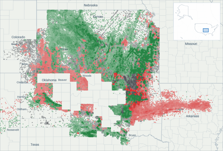 Well map of Mid-Continent. The full map is further down this page.