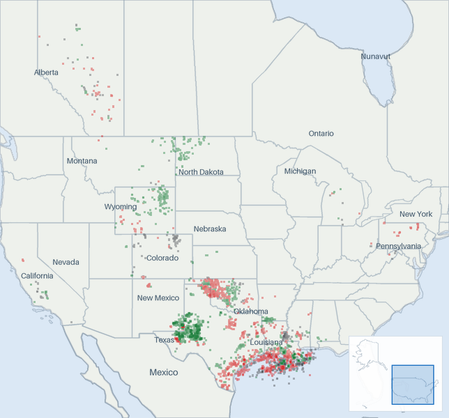 Well map of APA Corporation. The full map is further down this page.