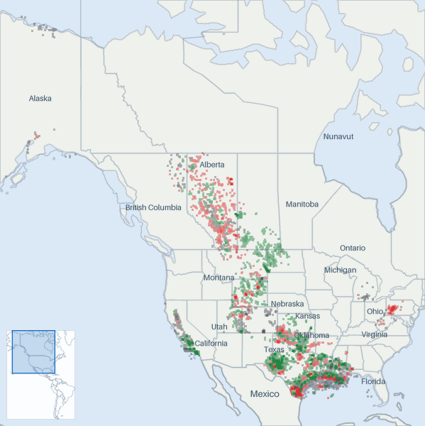 Well map of ExxonMobil. The full map is further down this page.
