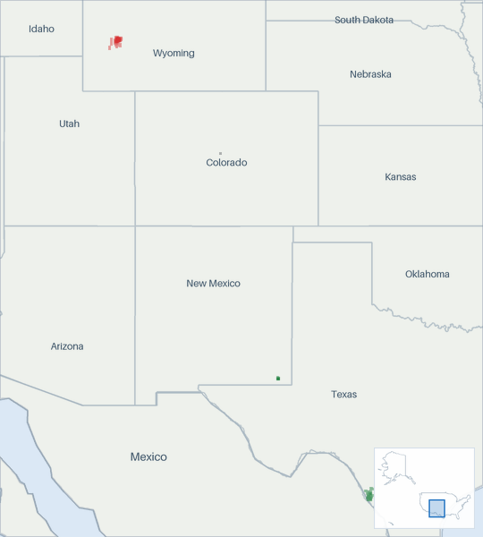 Well map of Jonah Energy. The full map is further down this page.