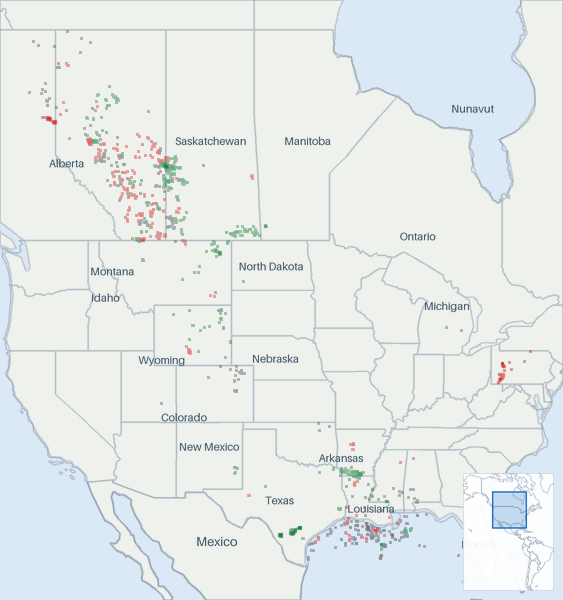 Well map of Murphy Oil Corporation. The full map is further down this page.