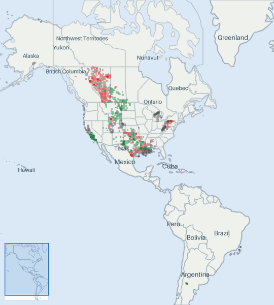 Well map of Shell. The full map is further down this page.