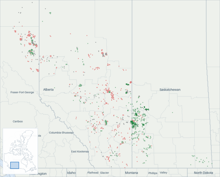 Well map of Strathcona Resources. The full map is further down this page.