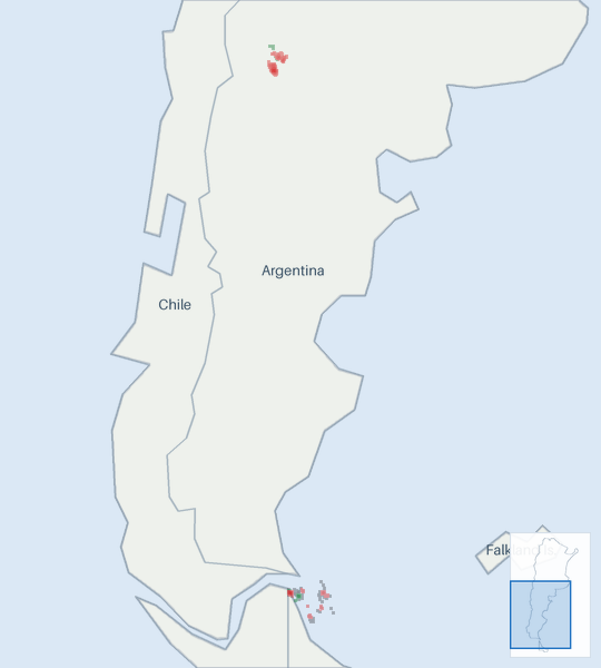 Well map of TotalEnergies Austral S.A.. The full map is further down this page.